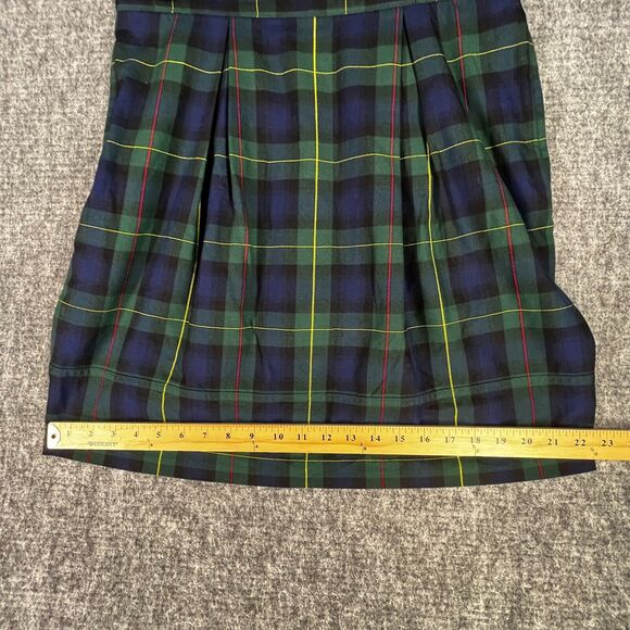 Lands End Skort 6 Womens Plaid Golf Tennis A-Line Short Pleated‎ Active Bottoms - Picture 10 of 12